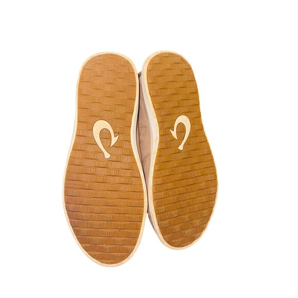 Olukai Hawai'iloa Manu Hope Womens Leather Slip-On Booties 6.5 Tan Cushioned - Picture 5 of 12